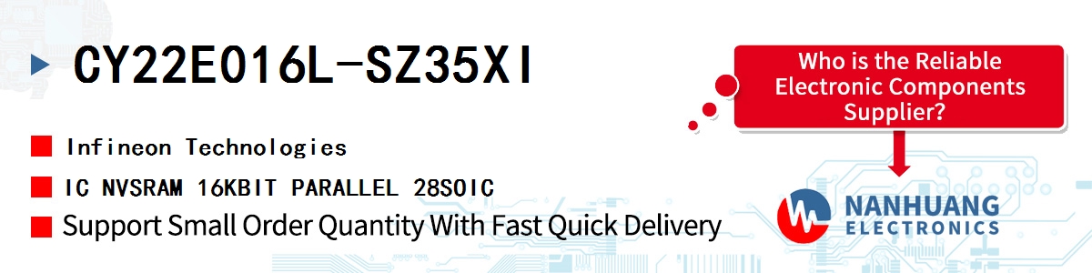 CY22E016L-SZ35XI Infineon IC NVSRAM 16KBIT PARALLEL 28SOIC