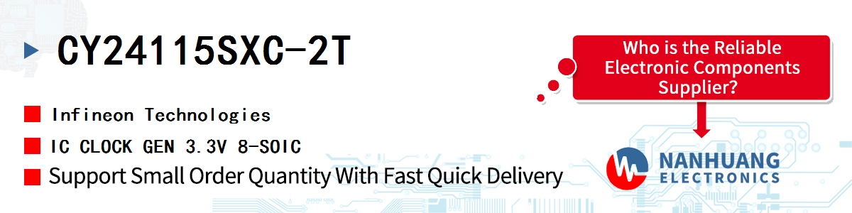 CY24115SXC-2T Infineon IC CLOCK GEN 3.3V 8-SOIC