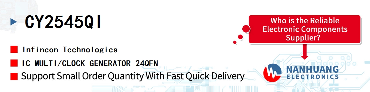 CY2545QI Infineon IC MULTI/CLOCK GENERATOR 24QFN