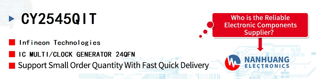 CY2545QIT Infineon IC MULTI/CLOCK GENERATOR 24QFN