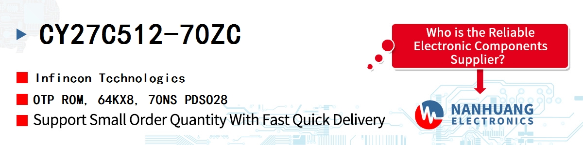 CY27C512-70ZC Infineon OTP ROM, 64KX8, 70NS PDSO28