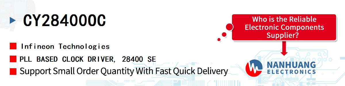 CY28400OC Infineon PLL BASED CLOCK DRIVER, 28400 SE