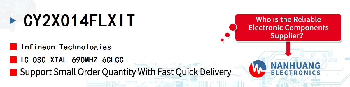 CY2X014FLXIT Infineon IC OSC XTAL 690MHZ 6CLCC