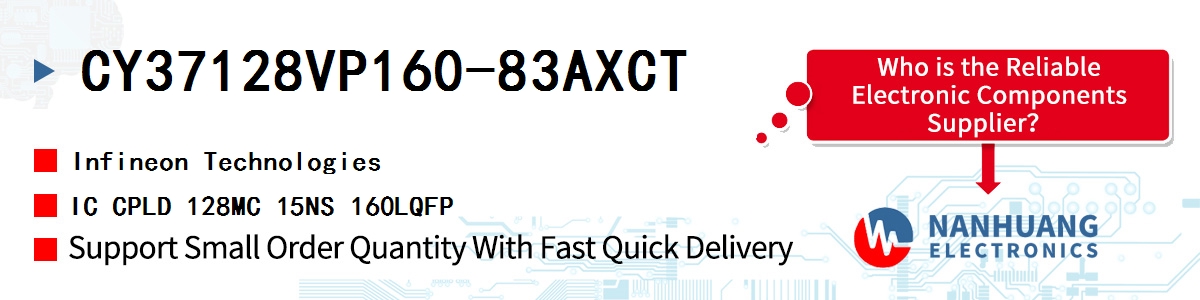 CY37128VP160-83AXCT Infineon IC CPLD 128MC 15NS 160LQFP