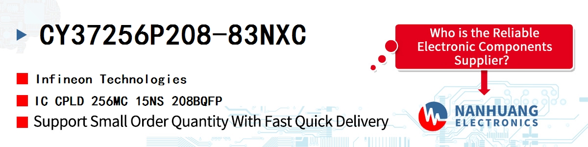 CY37256P208-83NXC Infineon IC CPLD 256MC 15NS 208BQFP