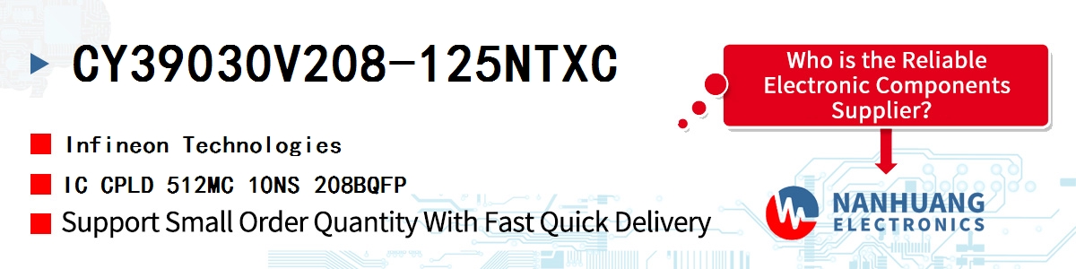 CY39030V208-125NTXC Infineon IC CPLD 512MC 10NS 208BQFP