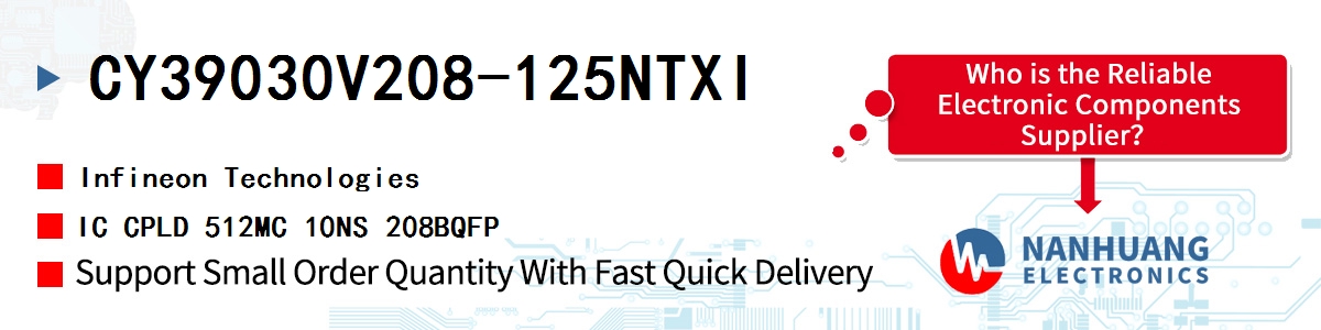 CY39030V208-125NTXI Infineon IC CPLD 512MC 10NS 208BQFP