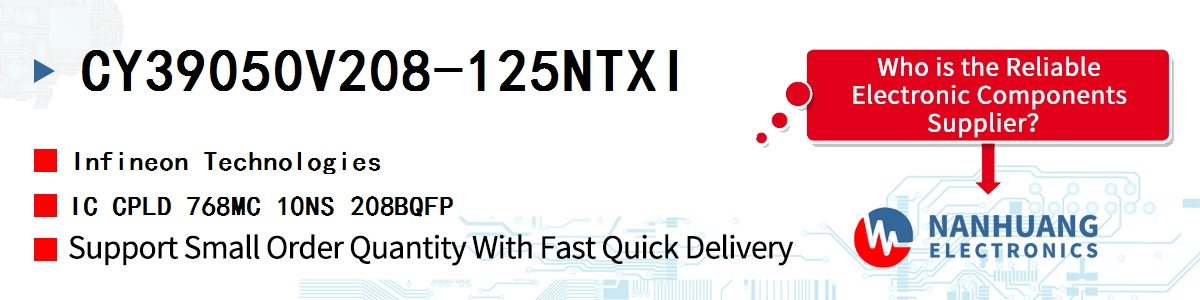 CY39050V208-125NTXI Infineon IC CPLD 768MC 10NS 208BQFP