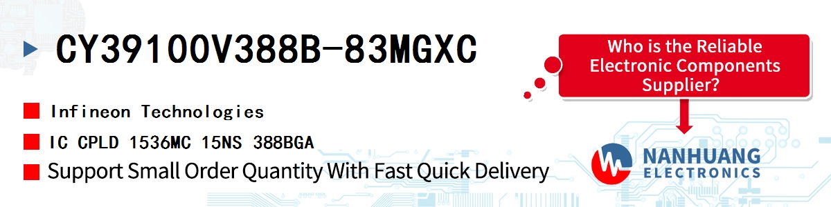 CY39100V388B-83MGXC Infineon IC CPLD 1536MC 15NS 388BGA