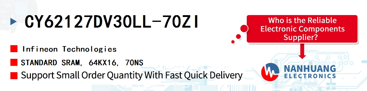 CY62127DV30LL-70ZI Infineon STANDARD SRAM, 64KX16, 70NS