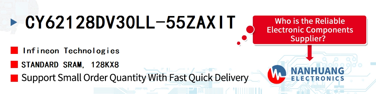 CY62128DV30LL-55ZAXIT Infineon STANDARD SRAM, 128KX8