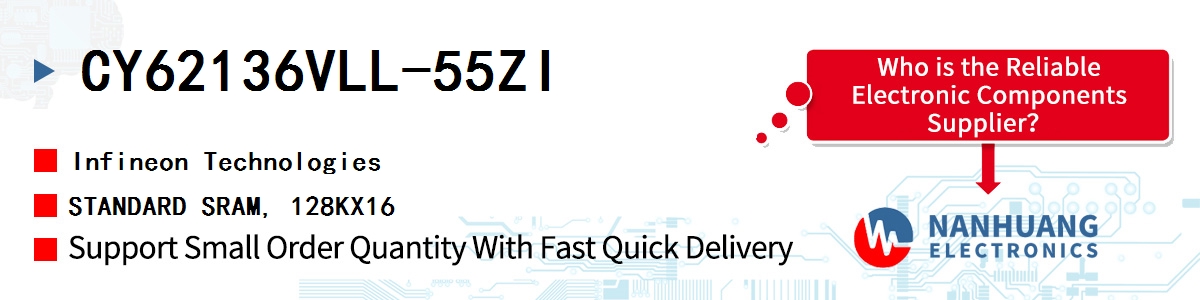 CY62136VLL-55ZI Infineon STANDARD SRAM, 128KX16