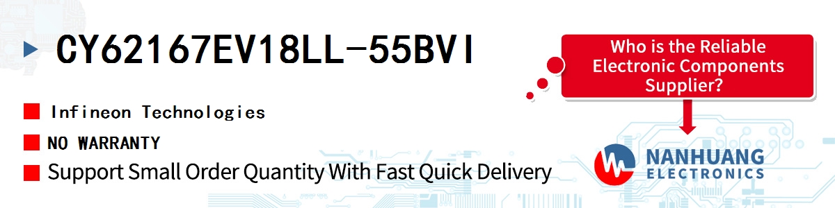 CY62167EV18LL-55BVI Infineon NO WARRANTY