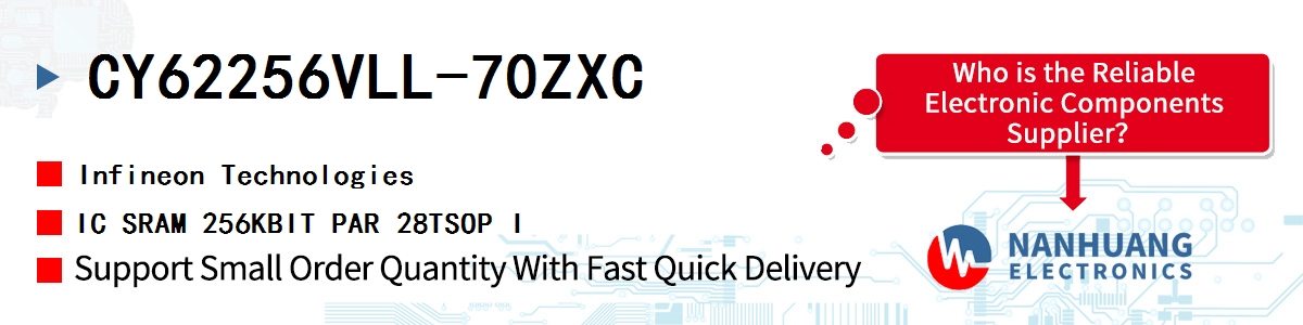 CY62256VLL-70ZXC Infineon IC SRAM 256KBIT PAR 28TSOP I