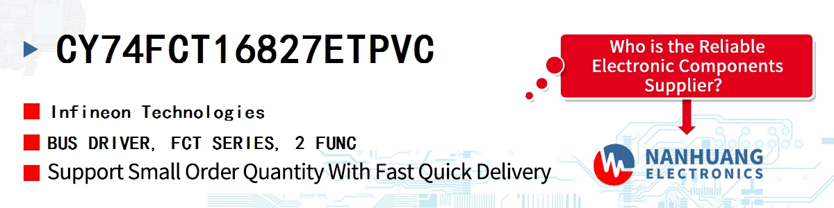 CY74FCT16827ETPVC Infineon BUS DRIVER, FCT SERIES, 2 FUNC