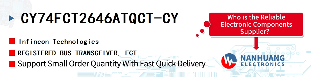 CY74FCT2646ATQCT-CY Infineon REGISTERED BUS TRANSCEIVER, FCT