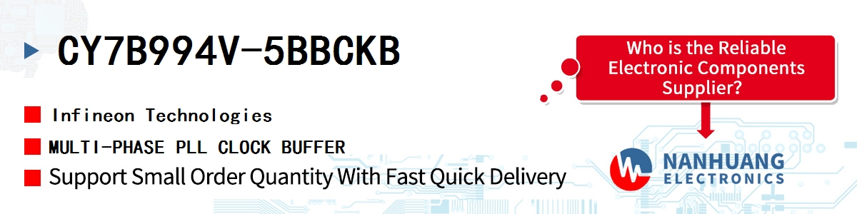 CY7B994V-5BBCKB Infineon MULTI-PHASE PLL CLOCK BUFFER