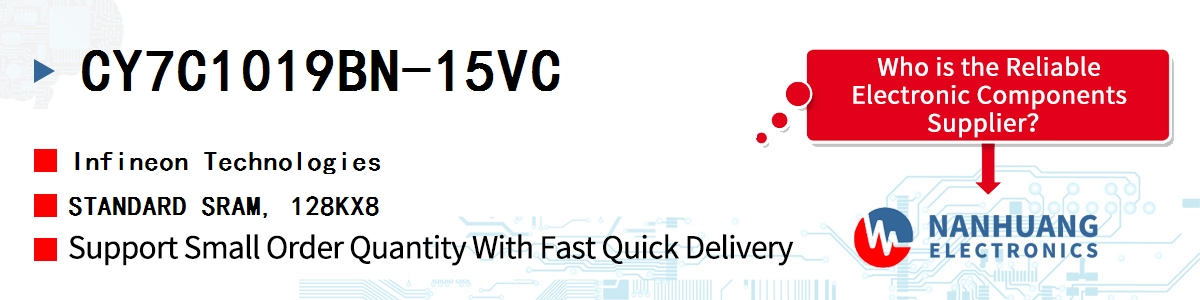 CY7C1019BN-15VC Infineon STANDARD SRAM, 128KX8