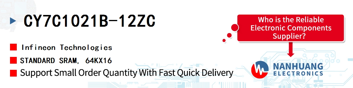 CY7C1021B-12ZC Infineon STANDARD SRAM, 64KX16