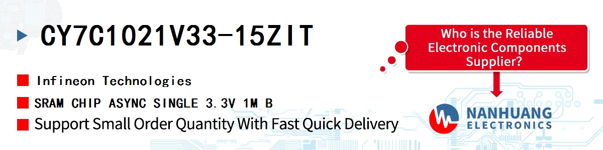 CY7C1021V33-15ZIT Infineon SRAM CHIP ASYNC SINGLE 3.3V 1M B