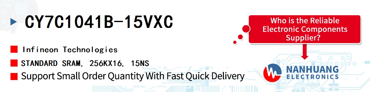 CY7C1041B-15VXC Infineon STANDARD SRAM, 256KX16, 15NS