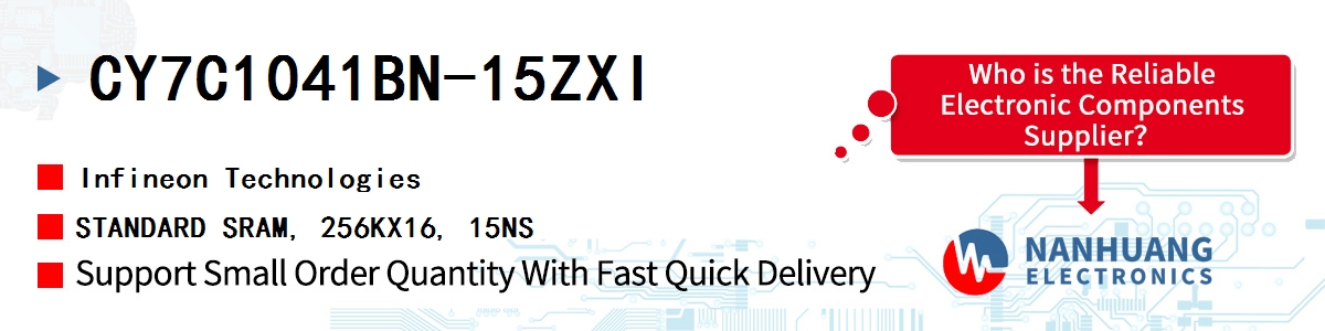 CY7C1041BN-15ZXI Infineon STANDARD SRAM, 256KX16, 15NS