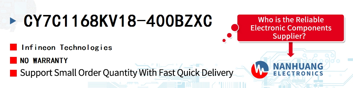 CY7C1168KV18-400BZXC Infineon NO WARRANTY