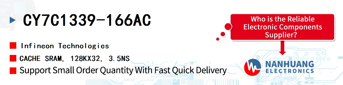 CY7C1339-166AC Infineon CACHE SRAM, 128KX32, 3.5NS