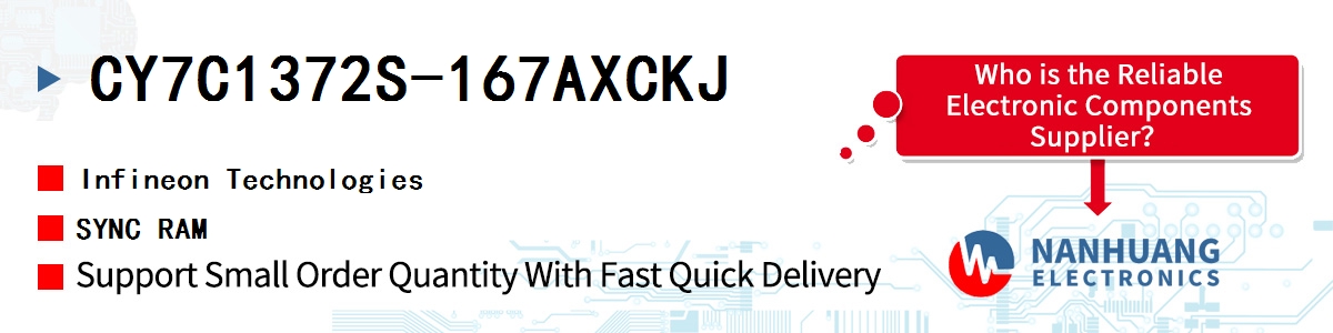 CY7C1372S-167AXCKJ Infineon SYNC RAM