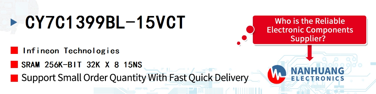 CY7C1399BL-15VCT Infineon SRAM 256K-BIT 32K X 8 15NS