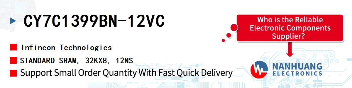 CY7C1399BN-12VC Infineon STANDARD SRAM, 32KX8, 12NS