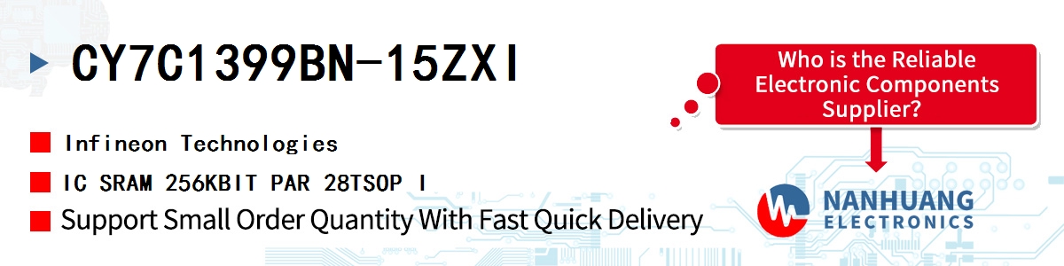 CY7C1399BN-15ZXI Infineon IC SRAM 256KBIT PAR 28TSOP I