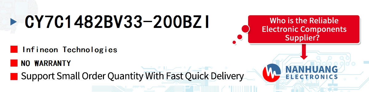 CY7C1482BV33-200BZI Infineon NO WARRANTY