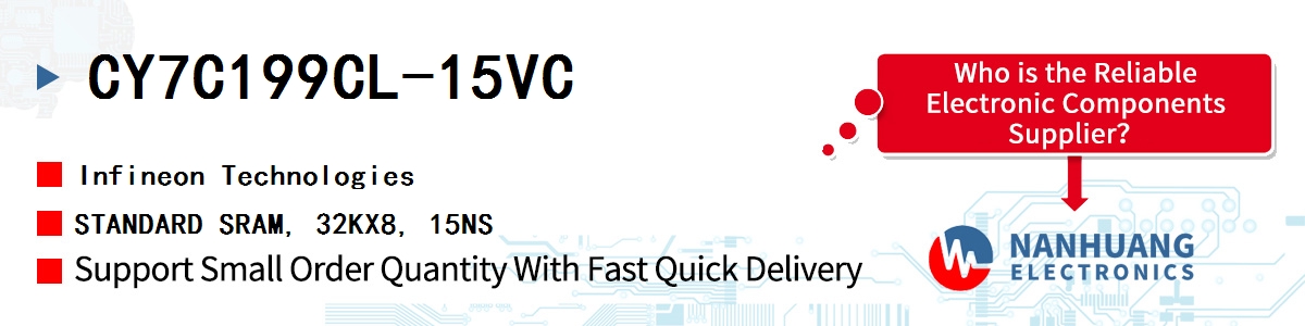 CY7C199CL-15VC Infineon STANDARD SRAM, 32KX8, 15NS