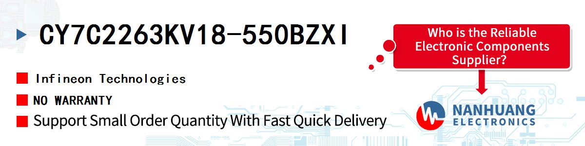 CY7C2263KV18-550BZXI Infineon NO WARRANTY