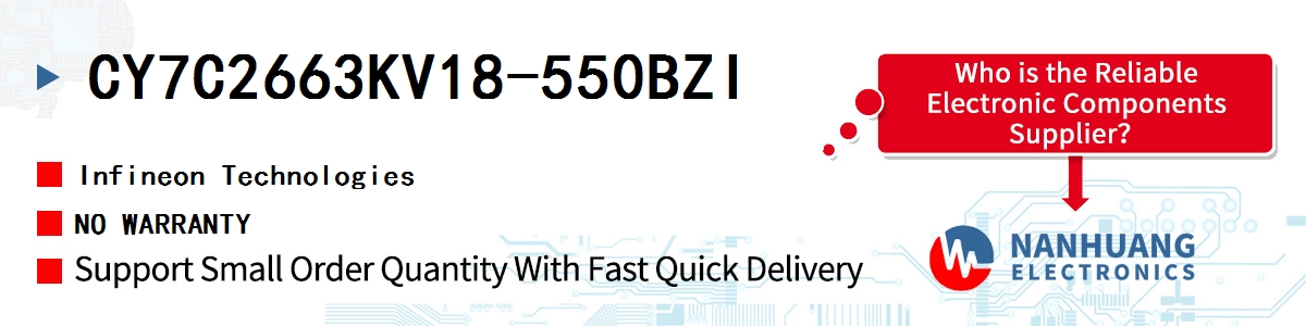 CY7C2663KV18-550BZI Infineon NO WARRANTY