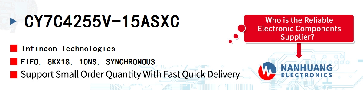 CY7C4255V-15ASXC Infineon FIFO, 8KX18, 10NS, SYNCHRONOUS