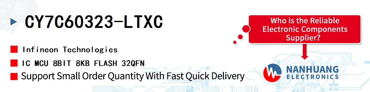 CY7C60323-LTXC Infineon IC MCU 8BIT 8KB FLASH 32QFN