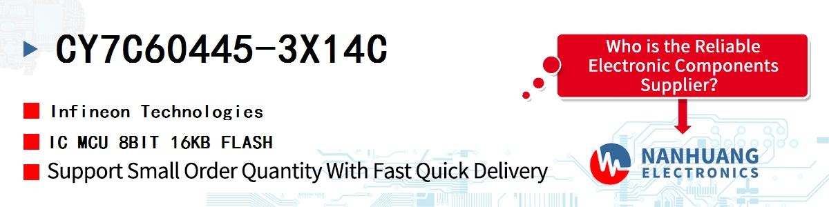 CY7C60445-3X14C Infineon IC MCU 8BIT 16KB FLASH