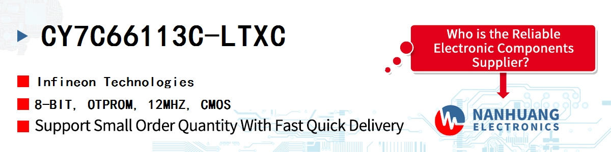 CY7C66113C-LTXC Infineon 8-BIT, OTPROM, 12MHZ, CMOS