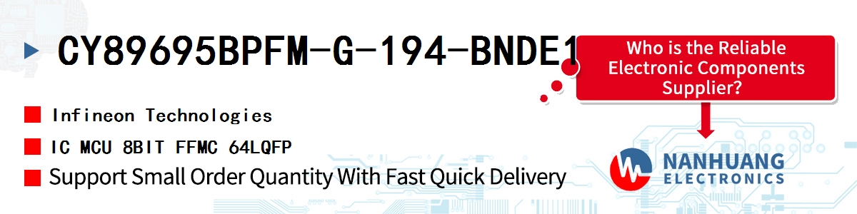 CY89695BPFM-G-194-BNDE1 Infineon IC MCU 8BIT FFMC 64LQFP