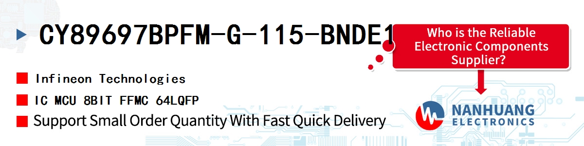 CY89697BPFM-G-115-BNDE1 Infineon IC MCU 8BIT FFMC 64LQFP