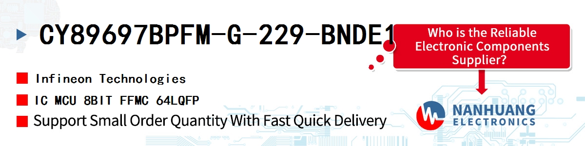 CY89697BPFM-G-229-BNDE1 Infineon IC MCU 8BIT FFMC 64LQFP