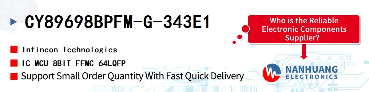 CY89698BPFM-G-343E1 Infineon IC MCU 8BIT FFMC 64LQFP