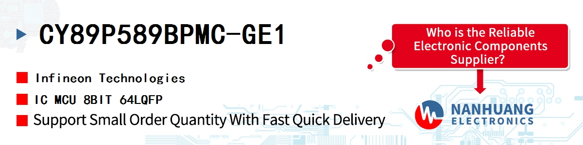 CY89P589BPMC-GE1 Infineon IC MCU 8BIT 64LQFP