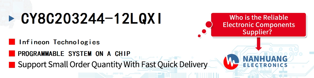 CY8C203244-12LQXI Infineon PROGRAMMABLE SYSTEM ON A CHIP