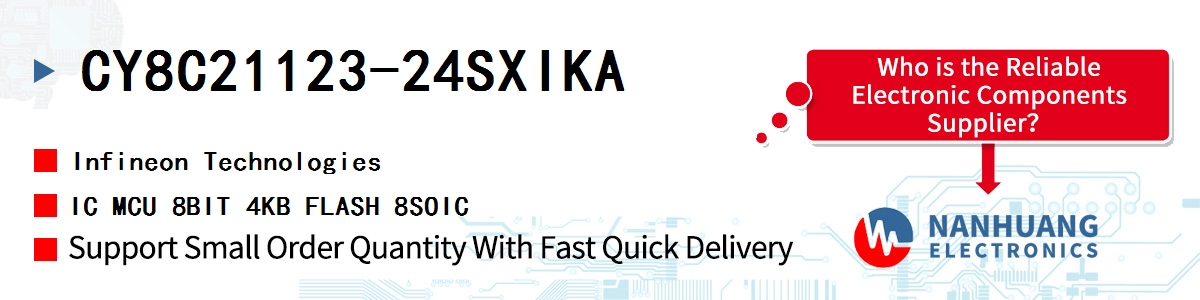 CY8C21123-24SXIKA Infineon IC MCU 8BIT 4KB FLASH 8SOIC