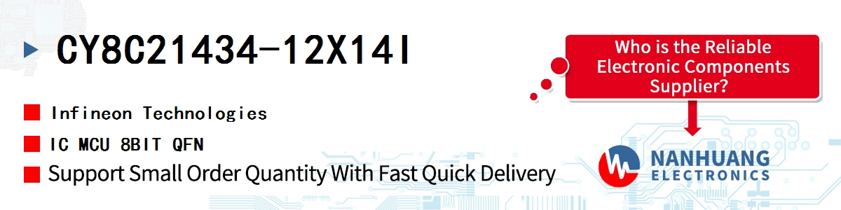 CY8C21434-12X14I Infineon IC MCU 8BIT QFN