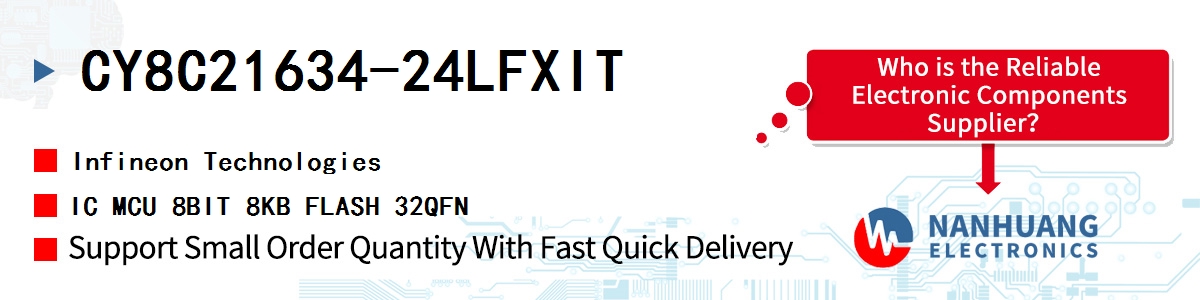 CY8C21634-24LFXIT Infineon IC MCU 8BIT 8KB FLASH 32QFN