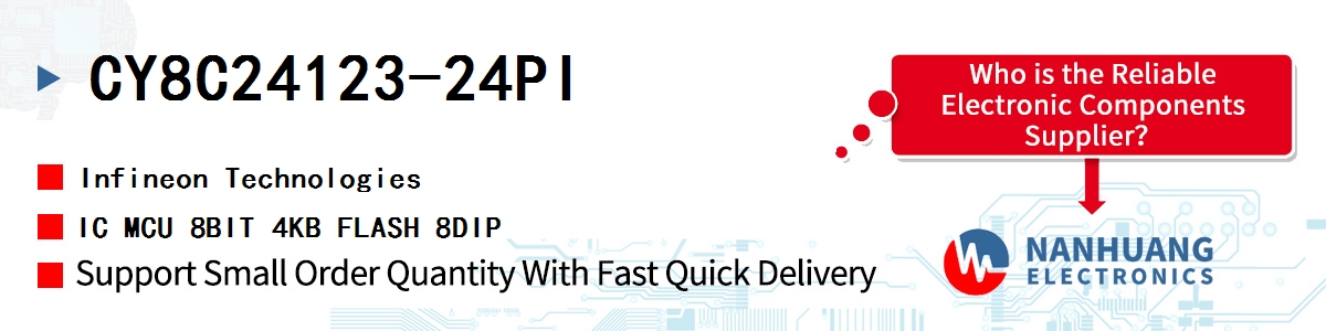 CY8C24123-24PI Infineon IC MCU 8BIT 4KB FLASH 8DIP